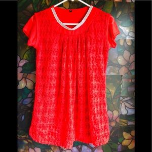 Red lace gorgeous women’s blouse